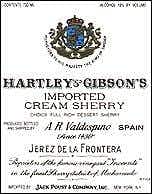 Hartley & Gibson's Cream Sherry