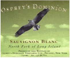 Osprey's Dominion Vineyards Sauvignon Blanc