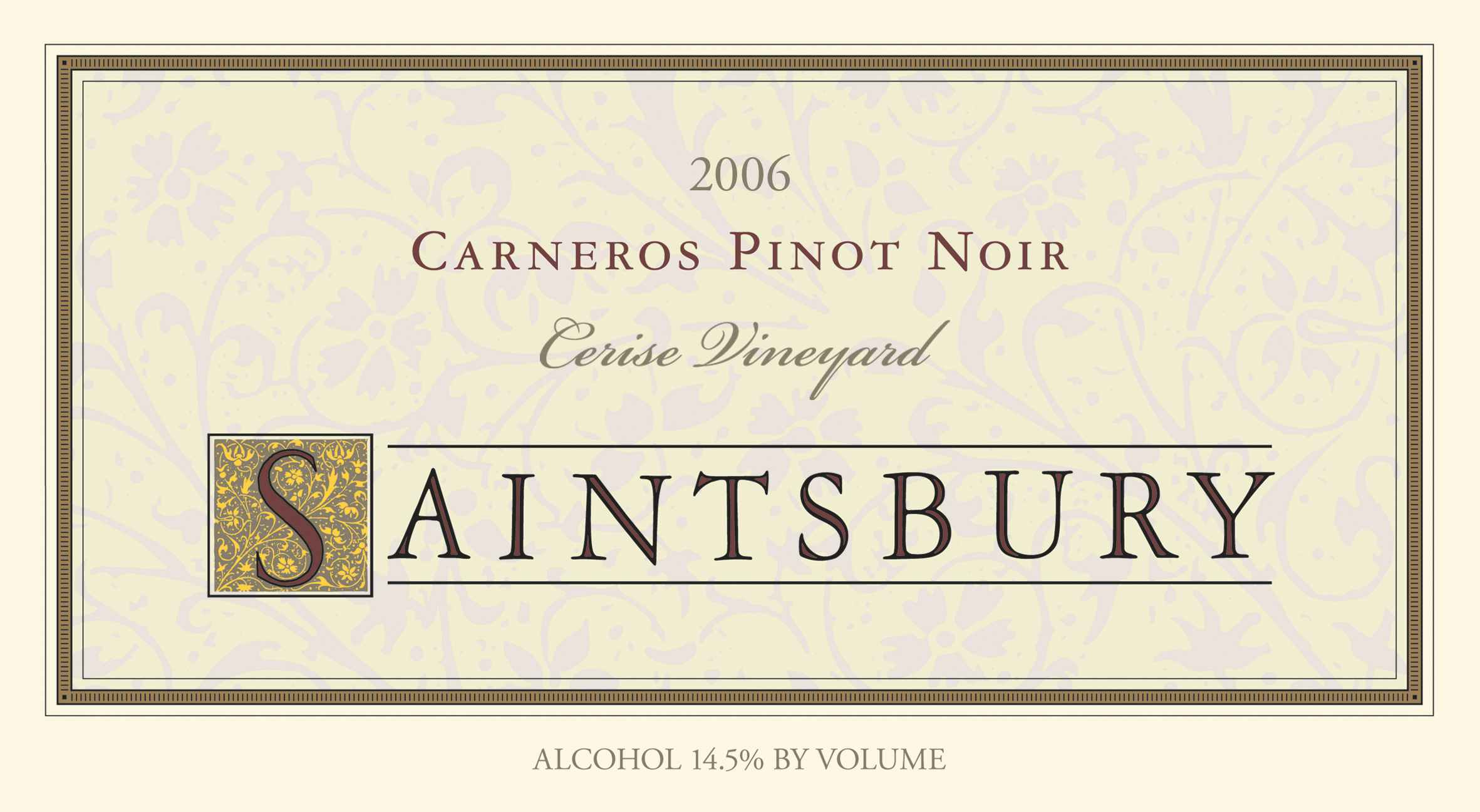 Saintsbury Cerise Vineyard Pinot Noir 2006
