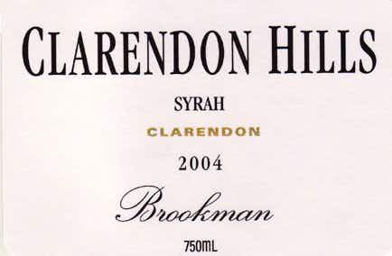 Clarendon Hills Brookman Vineyard Syrah 2004