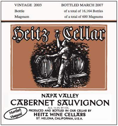 Heitz Cellar Martha's Vineyard Cabernet Sauvignon 2003