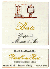 Berta Grappa Moscato d'Asti 375ml