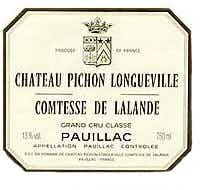 Château Pichon Longueville Comtesse de Lalande Pauillac 1995