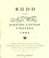 Rudd Jericho Canyon Vineyard Proprietary Red Wine 1999