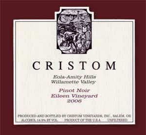 Cristom Eileen Vineyard Pinot Noir 2007