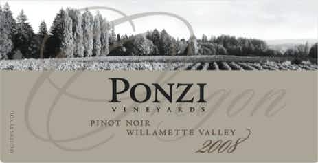Ponzi Vineyards Pinot Noir 2008