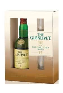 The Glenlivet Single Malt Scotch Gift Set With Two Glasses 12 year old