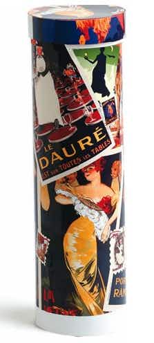 True Fabrications Vintage Collage Tube Wine Gift Box 750ml