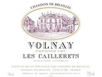 Domaine Chandon de Briailles Volnay les Caillerets 2009