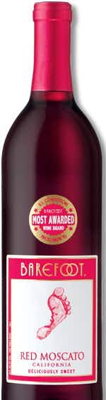 Barefoot Red Moscato 4 pack 187ml Bottle