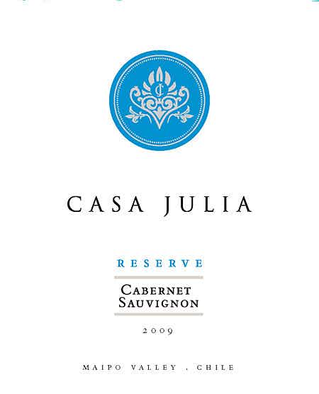 Casa Julia Cabernet Sauvignon Reserve 2009