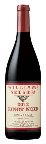 Williams Selyem Sonoma Coast Pinot Noir 2012