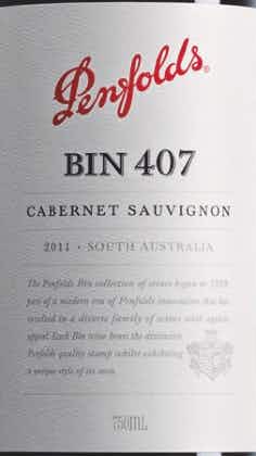 Penfolds Bin 407 Cabernet Sauvignon 2011