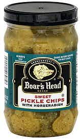 Boar's Head Sweet Pickle Chips With Horseradish 15.5 oz Jar