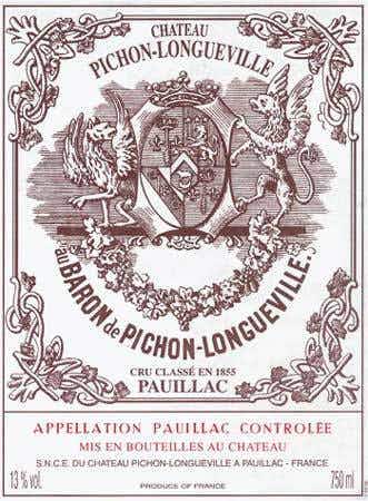 Chateau Pichon-Longueville Baron Pauillac 2012