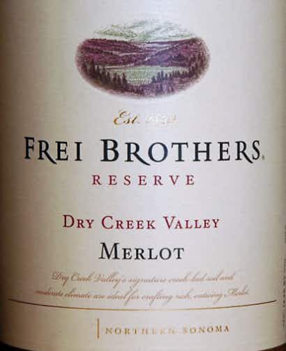 Frei Brothers Reserve Merlot 2013