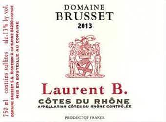 Domaine Brusset Côtes Du Rhône Laurent B 2013