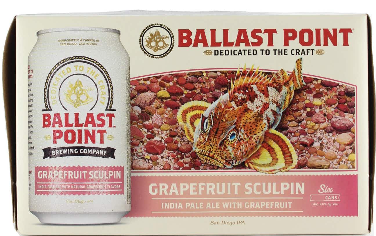 Ballast Point Grapefruit Sculpin 6 pack 12oz Can