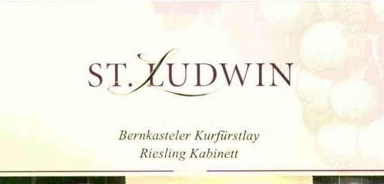 St. Ludwin Bernkasteler Kurfürstlay Riesling Spätlese 2014
