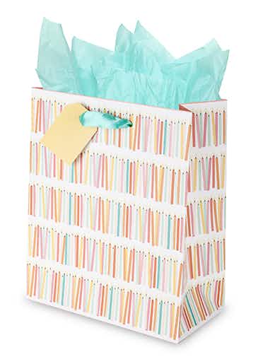 True Fabrications Birthday Candles Medium Gift Bag 750ml