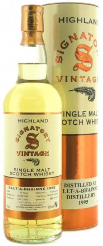 Signatory Allt a Bhainne Highland Single Malt Scotch Whisky 1995