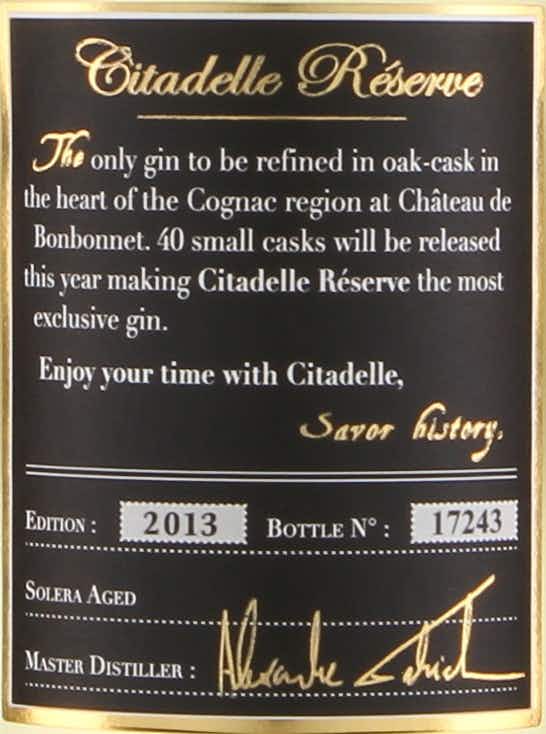 Citadelle Reserve Gin