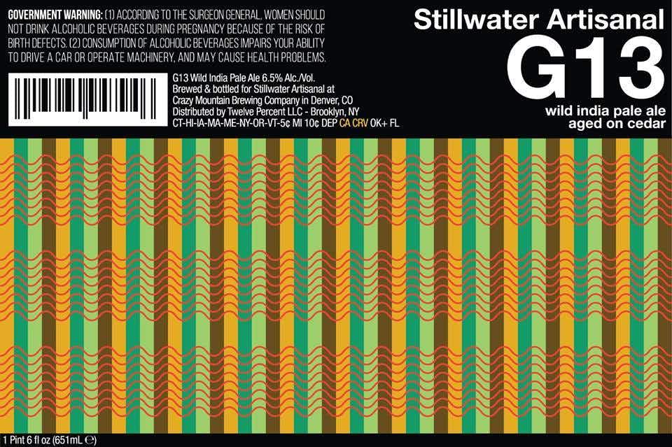 Stillwater Artisanal Ales G-13 4 pack 12oz Bottle