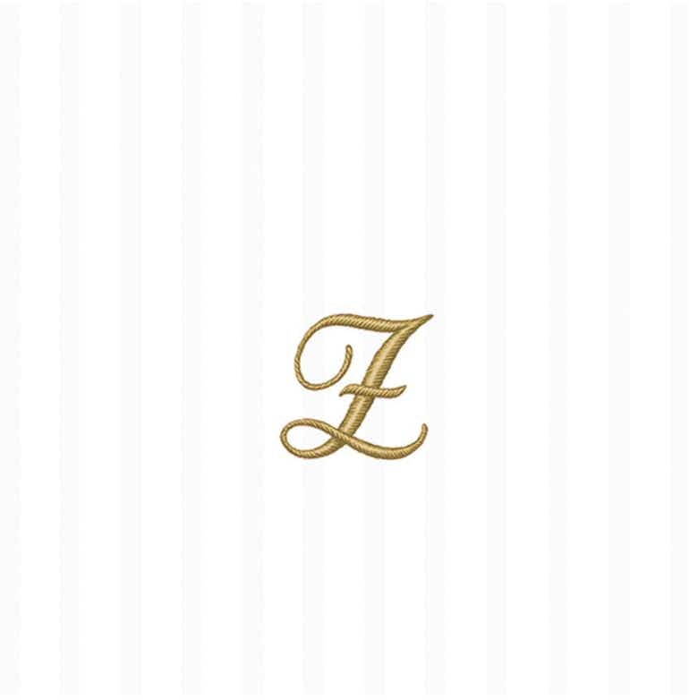 Ideal Home Range Cocktail Napkin Stripes Monogram Z 750ml