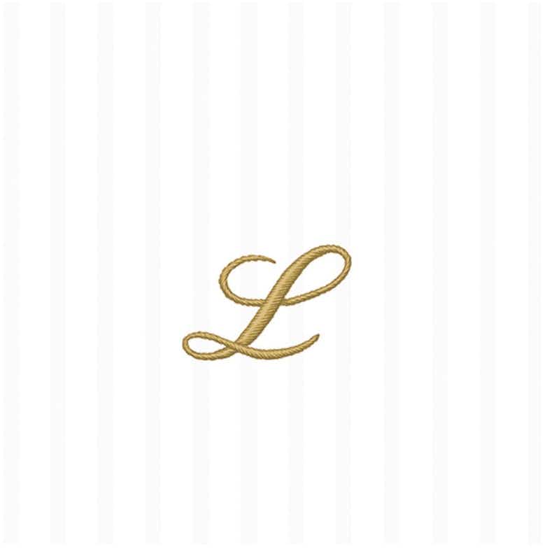 Ideal Home Range Cocktail Napkin Stripes Monogram L 750ml