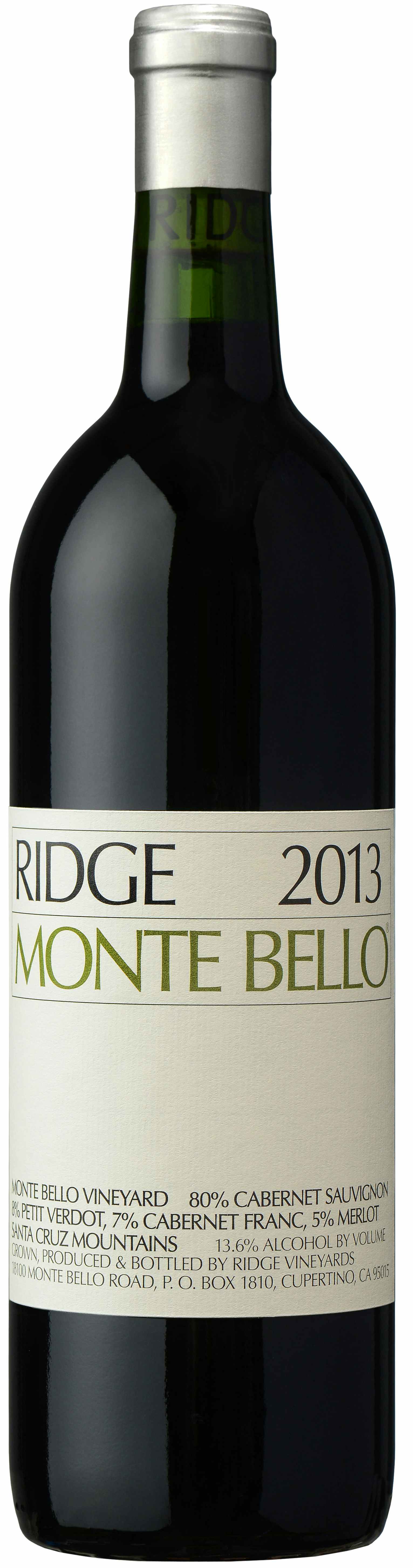 Ridge Vineyards Monte Bello 2013
