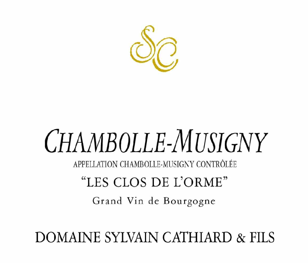 Domaine Sylvain Cathiard Chambolle Musigny Les Clos de L'Orme 2014