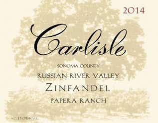 Carlisle Papera Ranch Zinfandel 2014