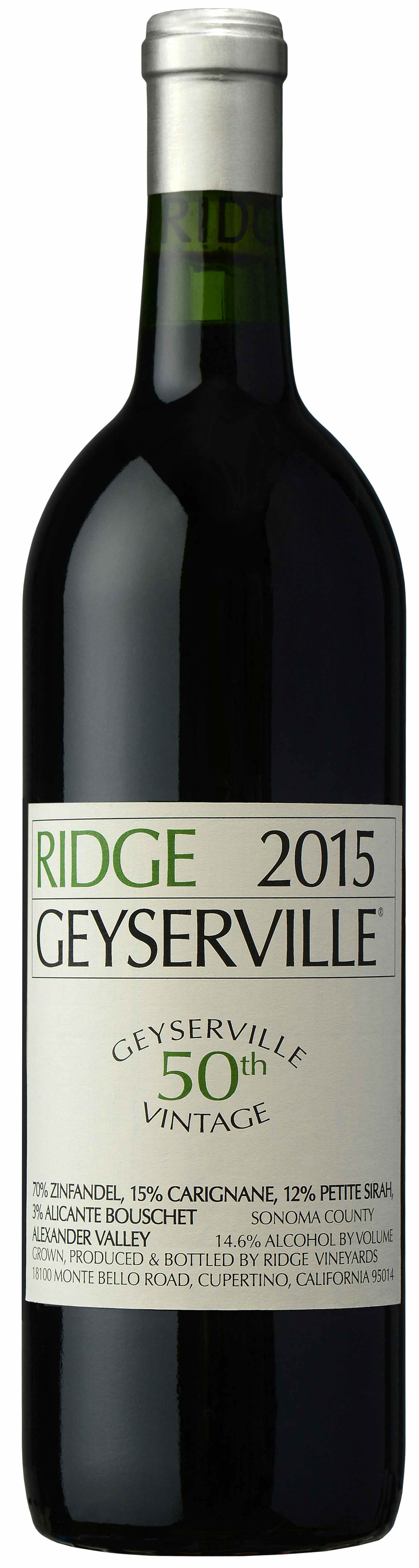 Ridge Vineyards Geyserville 2015
