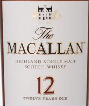 Macallan 12 Year Single Malt Scotch Whisky 12 year old
