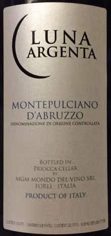 Luna Argenta Montepulciano d'Abruzzo 2013