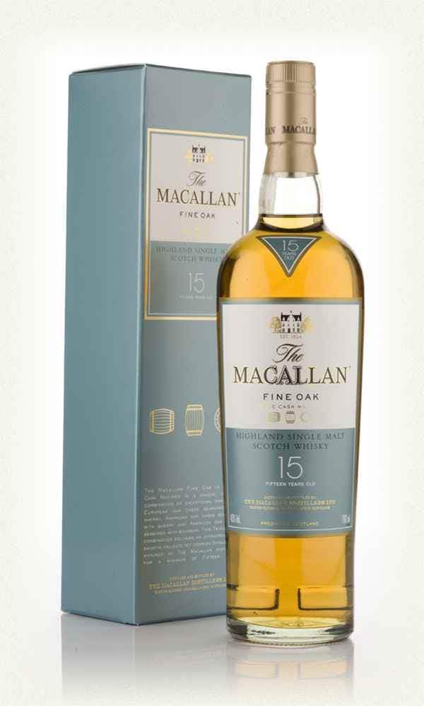 Macallan Fine Oak Single Malt Scotch Whisky 15 year old