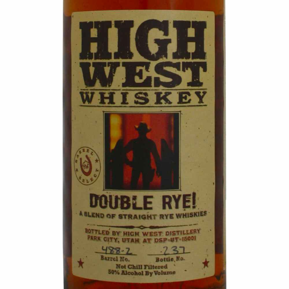 High West Distillery Double Rye!