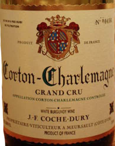 J.F. Coche-Dury Corton Charlemagne Grand Cru 2010