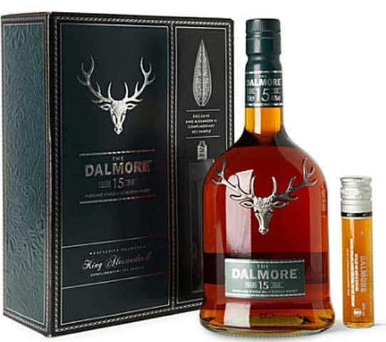 The Dalmore Single Highland Malt Scotch Whisky With 50ml King Alexandre III 15 year old