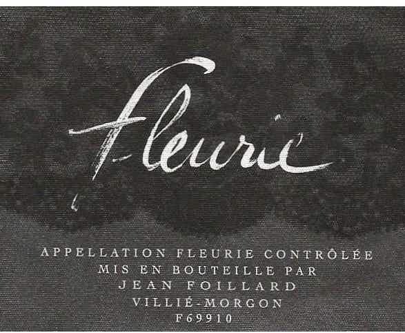 Jean Foillard Fleurie 2015