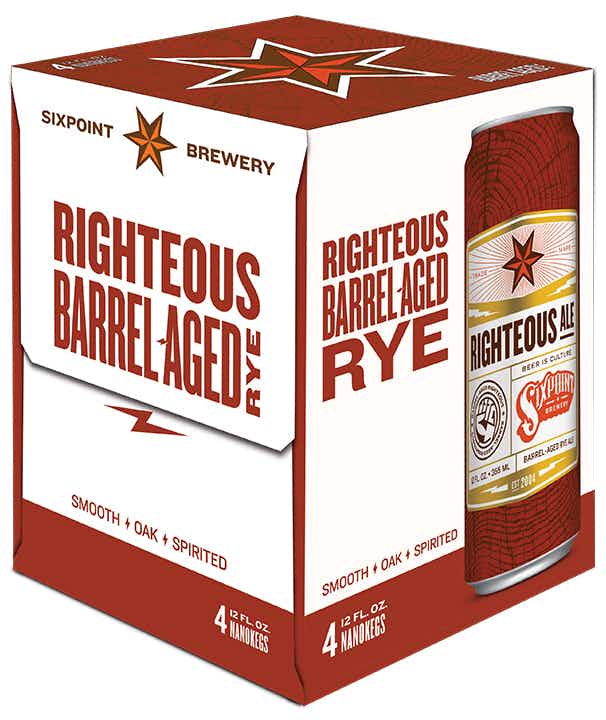 Sixpoint Righteous Barrel Aged Rye 4 pack 12oz