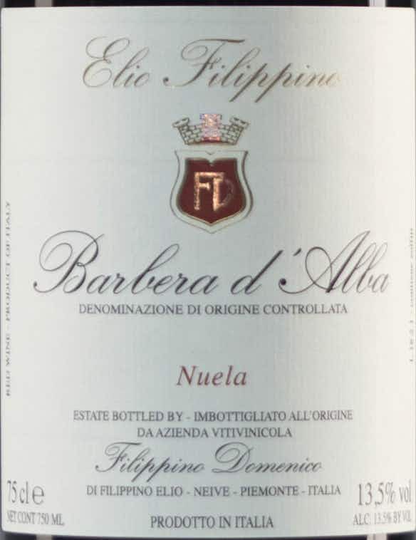 Elio Filippino Barbera d'Alba Nuela 2016