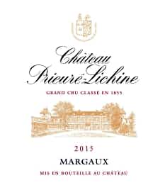 Chateau Prieure-Lichine Margaux 2015