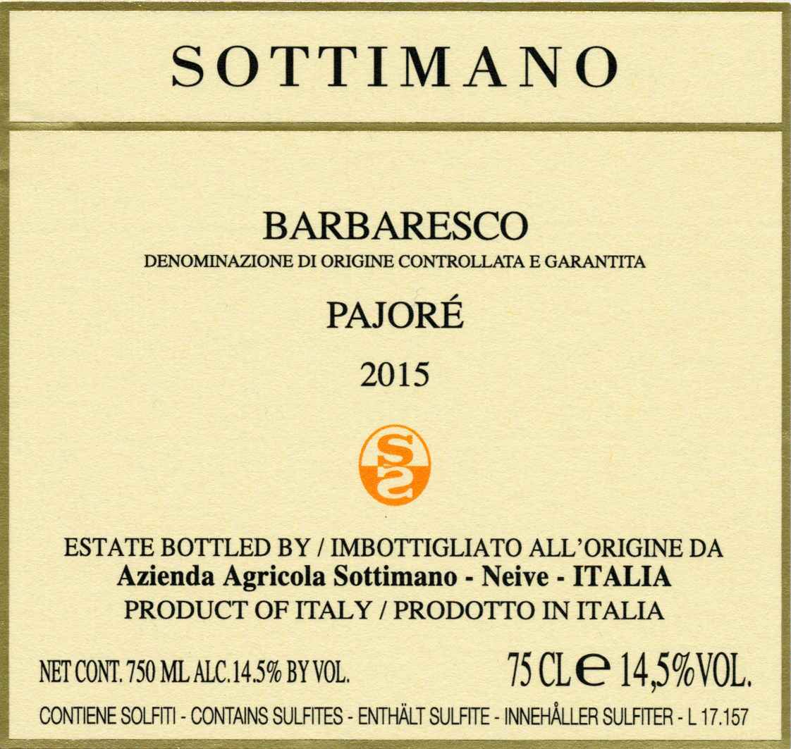 Sottimano Barbaresco Pajoré 2015