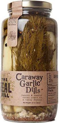 The Real Dill Caraway Garlic Dills 32oz Jar
