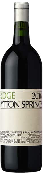 Ridge Vineyards Lytton Springs 2016