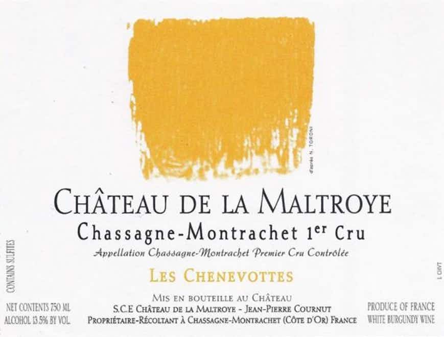Chateau de la Maltroye Chassagne Montrachet Les Chenevottes 2016