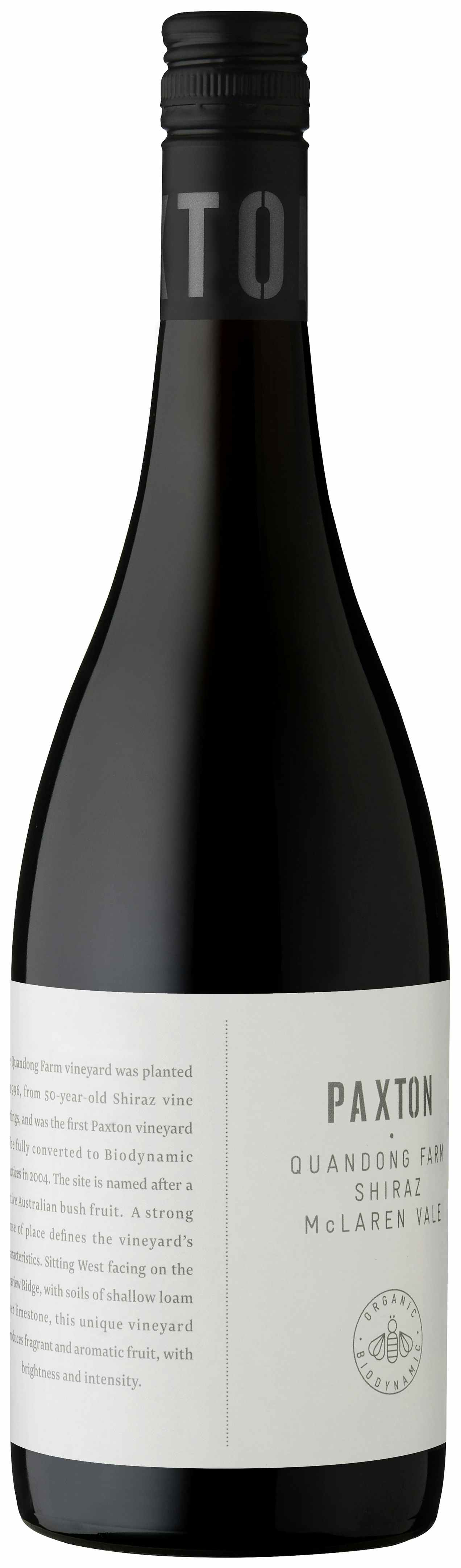 Paxton Vineyards Quandong Farm Shiraz 2015