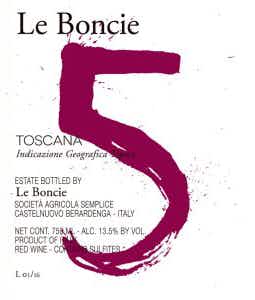 Podere Le Boncie Cinque Rosso di Toscana 2015