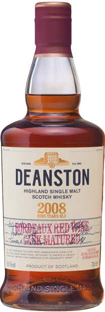 Deanston Distillery Bordeaux Cask Finish Highland Single Malt Scotch Whisky 2008
